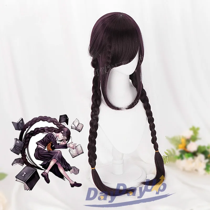 Dangan Ronpa Danganronpa Touko Fukawa Длинная темно-фиолетовая коса Косплей термостойкие