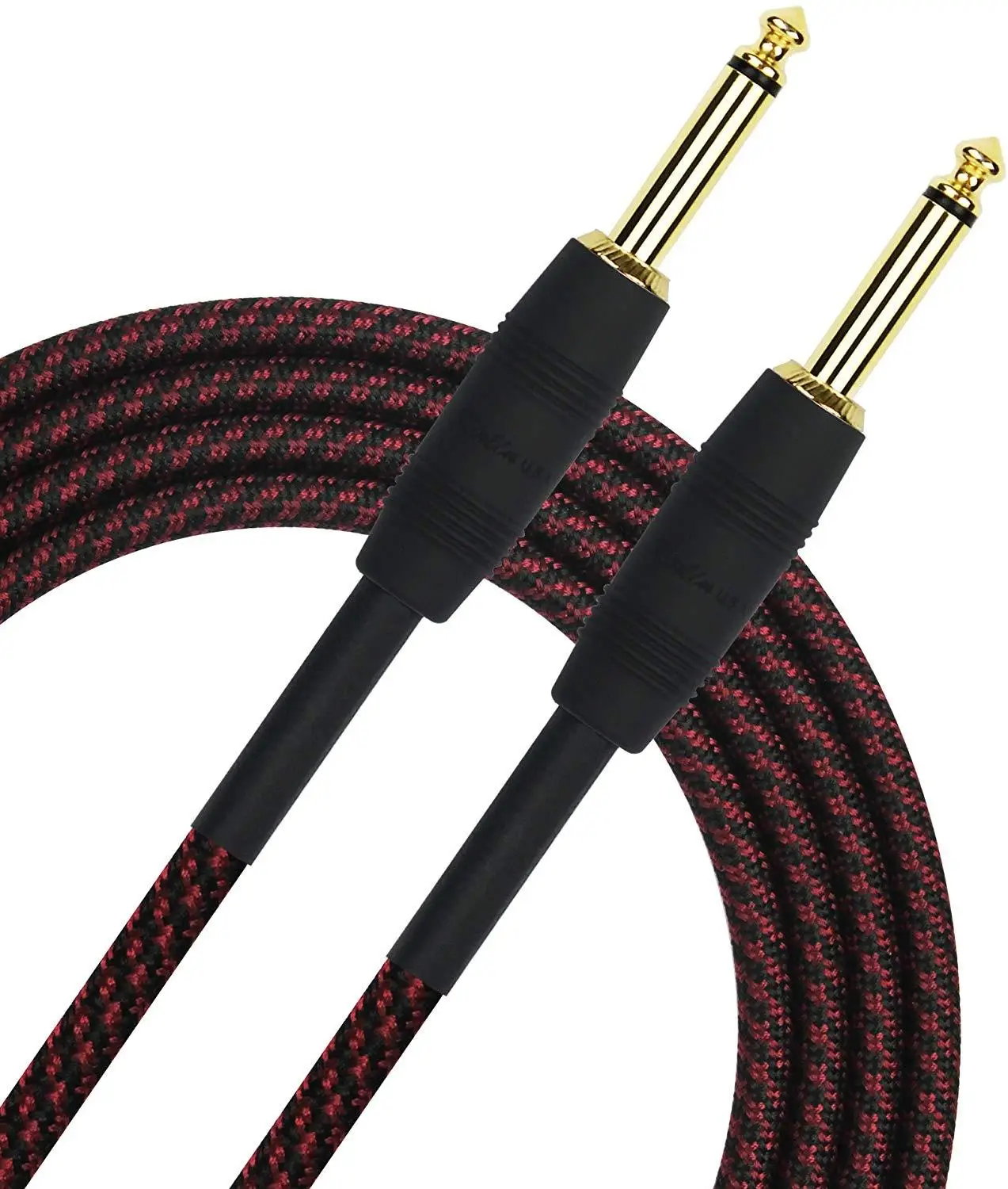 

Kirlin Cable IWB-201BSG-10/BW - 10 feet - 1/4-Inch Straight Premium Plus Instrument Cable Tweed Woven Jacket 3M/10FT