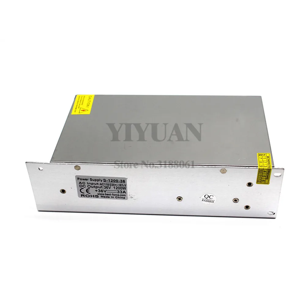 1200 Вт 36 в 33 а маленький объем одиночный выход импульсный источник питания 110 В 220