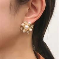 abby 2021 trend fashion star shape flash pearl earrings elegant debonair unusual snowflake square earrings