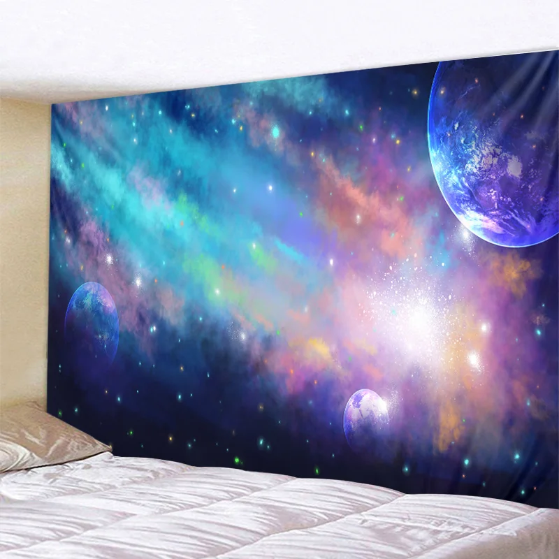 

Planet, Psychedelic, Tapestry Living Room Bedroom Decoration