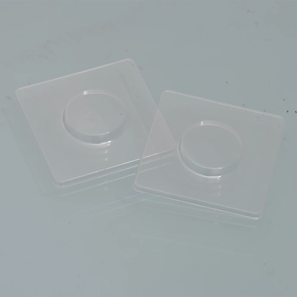 100 шт./упак. оптовая продажа Прозрачный квадратный лоток для ресниц пластиковые