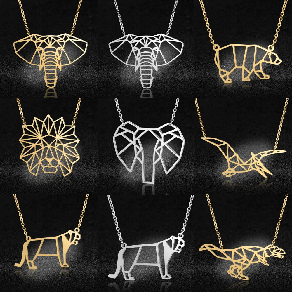 Ожерелье с уникальным медведем из нержавеющей стали ожерелье подвеской в виде