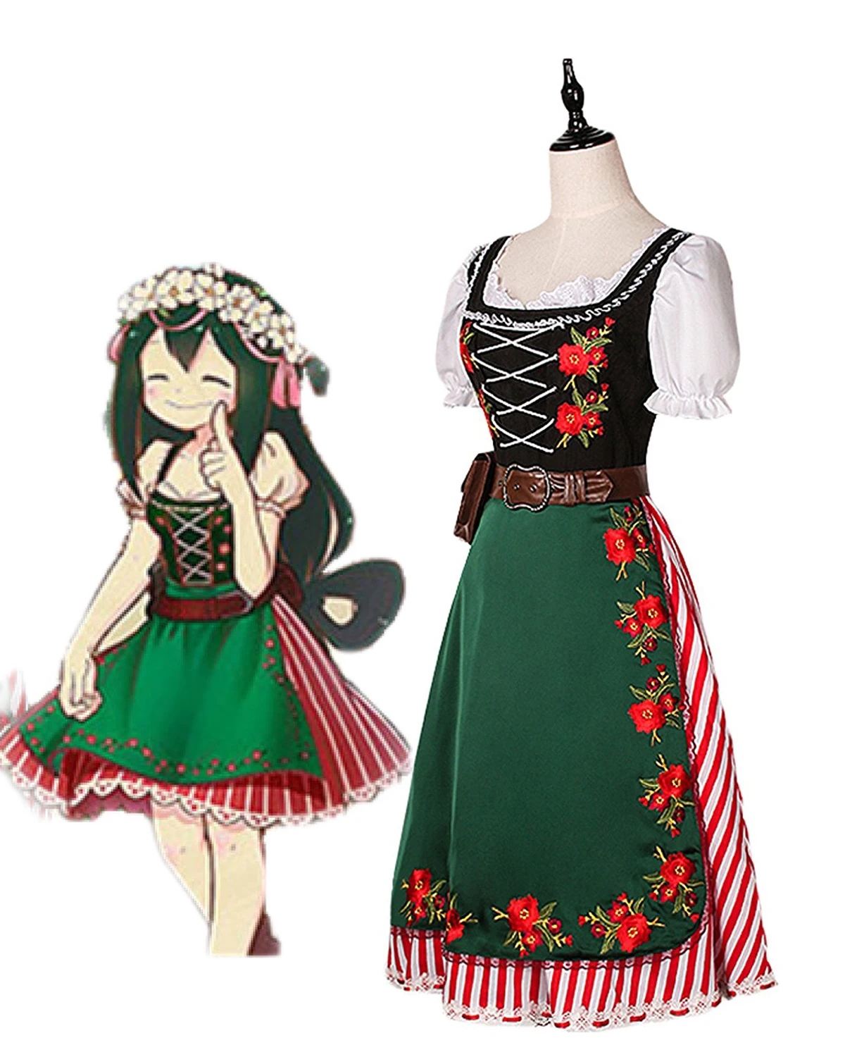 Костюм для косплея моя геройская Академия цую асуй платье лолиты боку академия