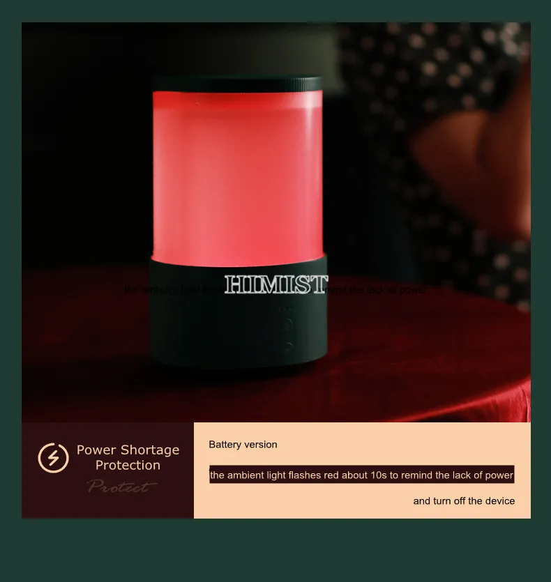 

650ml Large Capacity Wireless Air Humidifier Ultrasonic Aroma Diffuser Dual Spray USB RechargeableColor Light Fogger