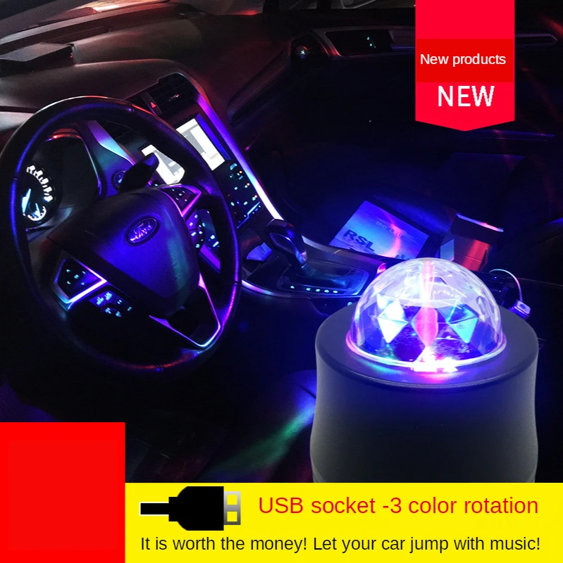 Уличная Автомобильная развлекательная DJ лампа светодиодный хрустальный