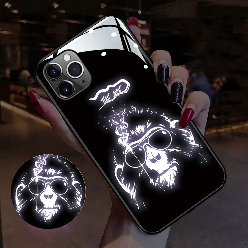 luminous mobile phone case for iphone 6 7 8 plus x xs anti drop case for iphone 11 12 por max 12mini case free global shipping