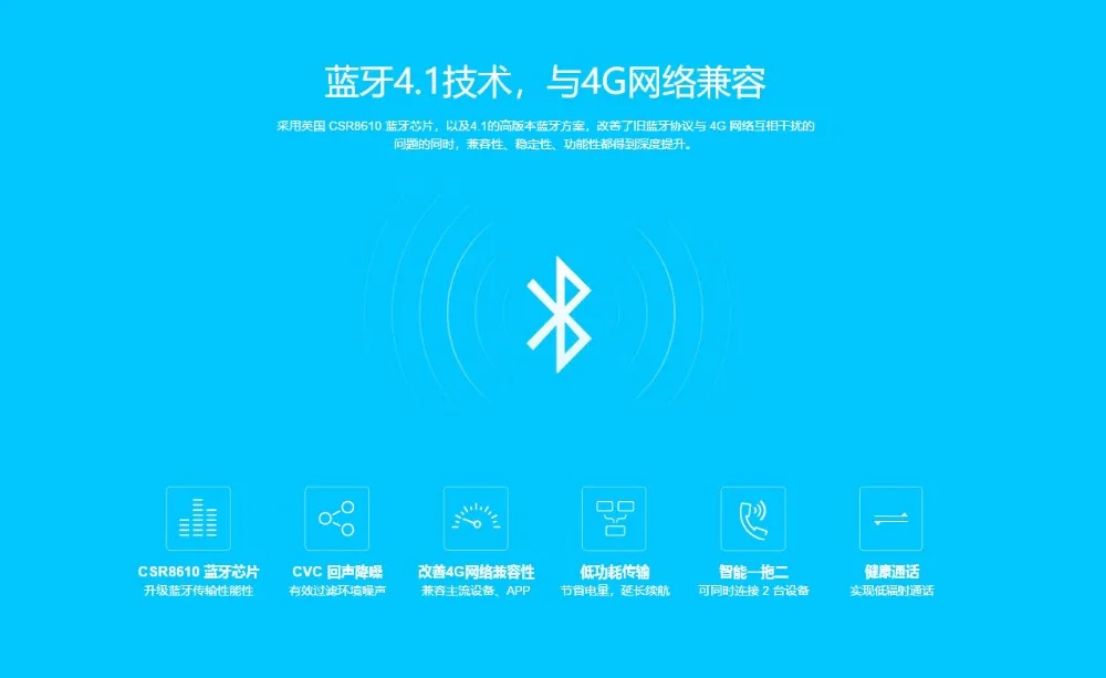 Xiaomi Bluetooth гарнитура Молодежная Версия 6,5g легкий Bluetooth 4,1 HD Вызов качество Поддержка с регулировкой громкости