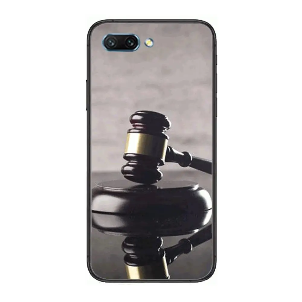 

Law Student Lawyer Judge clear Phone Case For Huawei Honor 10 9 8 7 N Pro Lite A C RU Black Etui Coque Hoesjes comic fashion