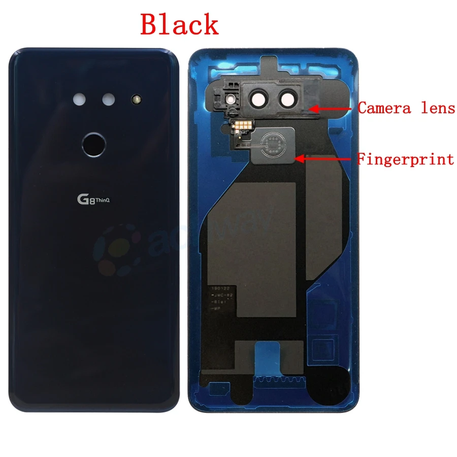 

New For LG G8 ThinQ Back Battery Cover Door Rear Glass For LG G8 ThinQ Battery Cover LM-G820 Housing Case with Camera Lens