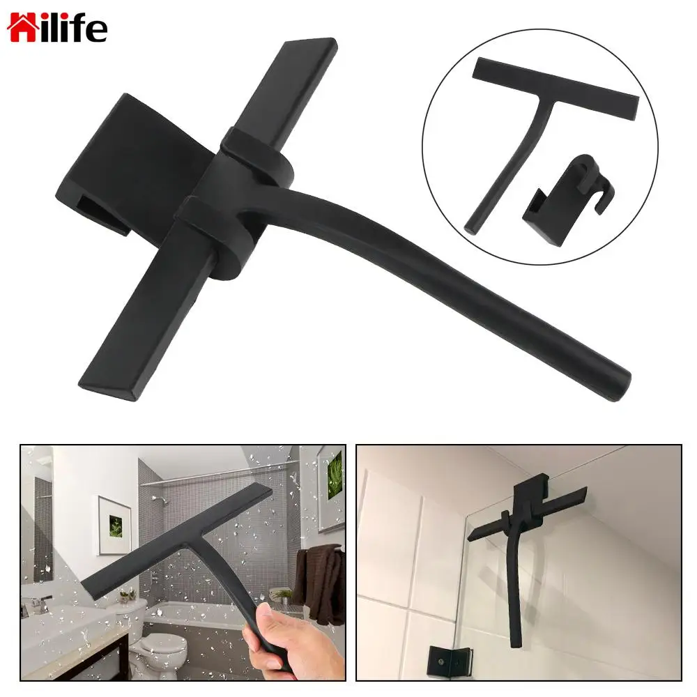 

With Silicone Blade & Holder Hook for Bathroom Kitchen Car Glass Window Glass Wiper Cleaner Scraper Shower Squeegee