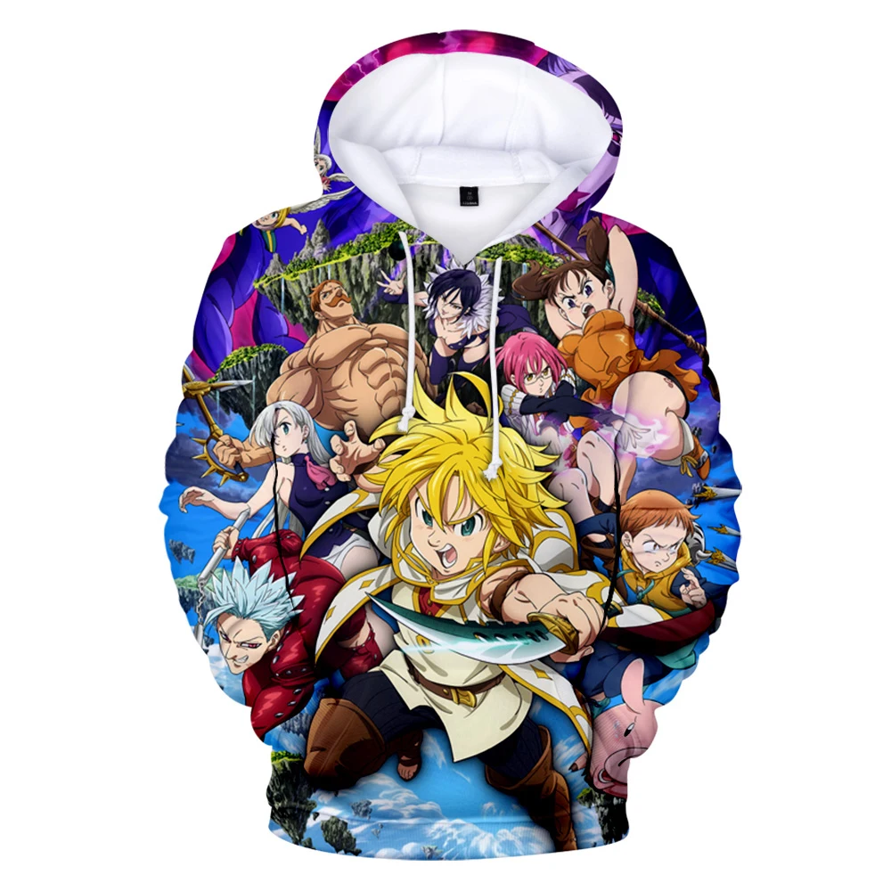 

Harajuku meliodas Hoodies Men/Women/kids Nanatsu No Taizai Coolest The Seven Deadly Sins Meliodas Hoody Pullovers 3D print