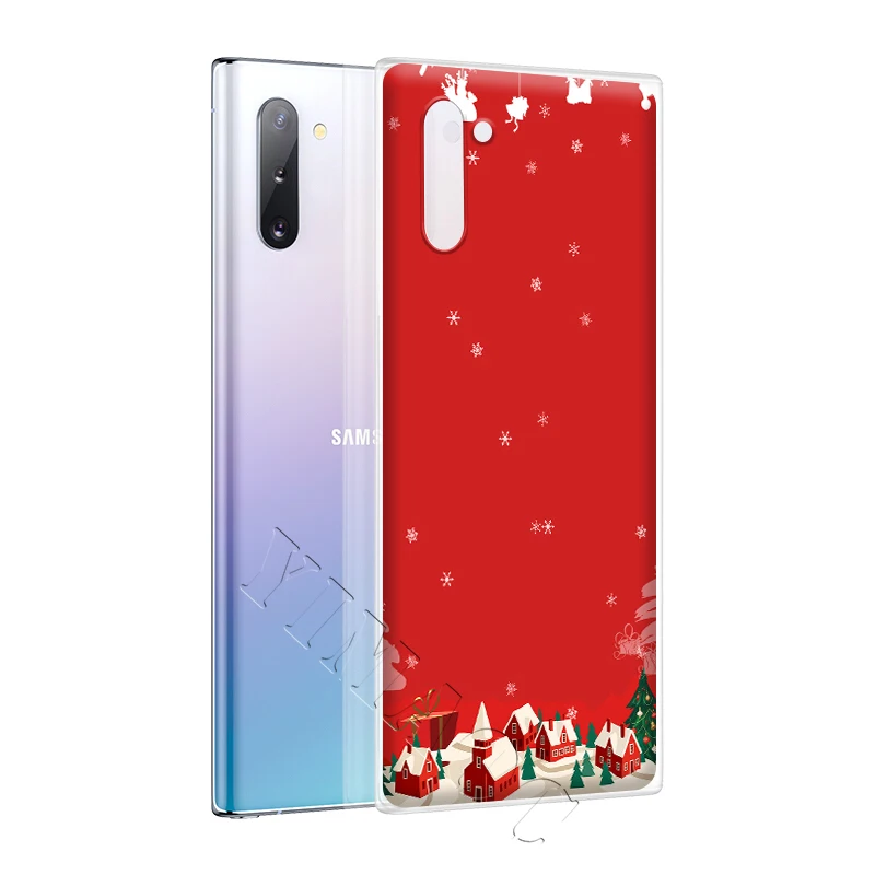 YIMAOC New Year Christmas Case for Samsung Galaxy S10 S9 S8 S7 Plus A70 A60 A50 A40 A30 A20 A10 A50S A30S A20S | Мобильные телефоны