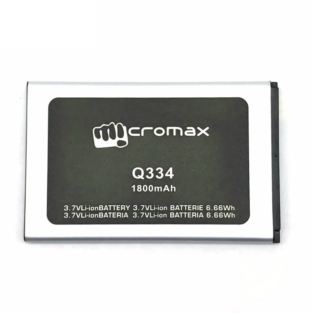 1 шт. 100% Высококачественная запасная батарея для мобильного телефона Micromax Q334 1800