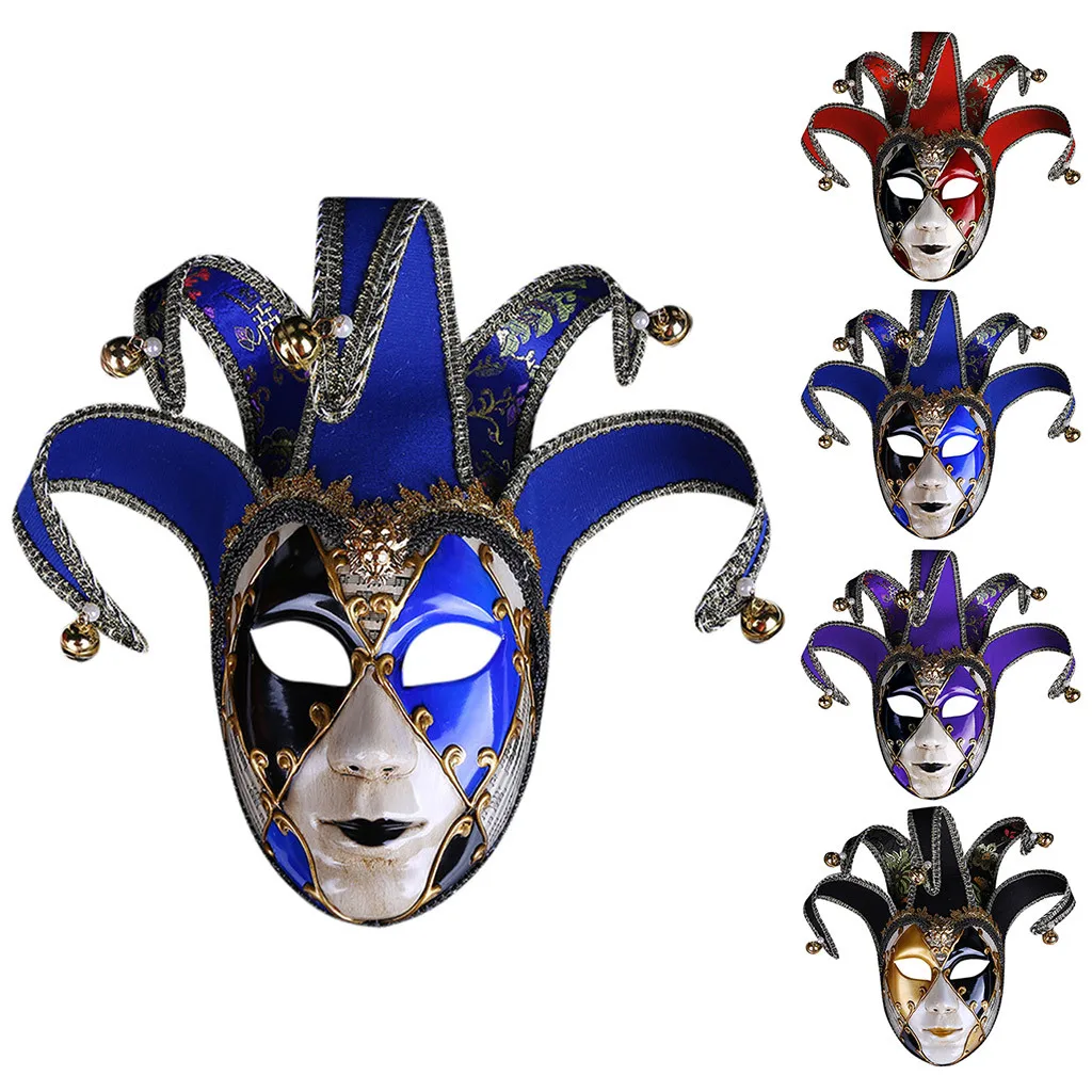 Оригинальная маска ISHOWTIENDA на все лицо маскарадная разноцветная ручная роспись