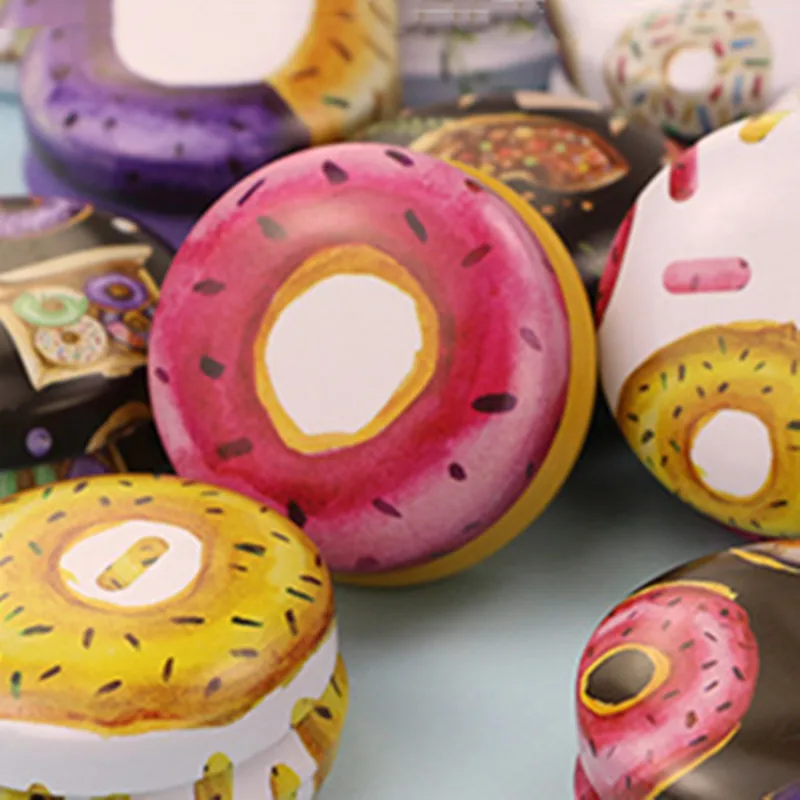 Элегантная портативная мазь железная банка с рисунком цветов пустые жестяные