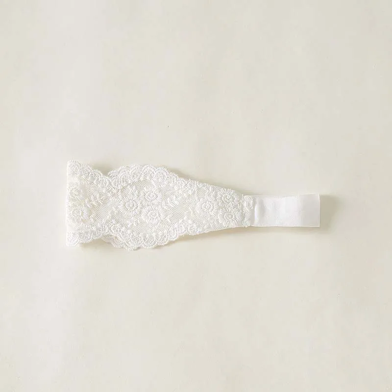 

CN Baby Girls Headband Lace Nylon Hairbands Mesh Infant Princess Hair Accessories Children Turban Elastic Newborn Phtot Props
