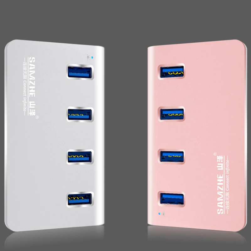 Высокоскоростной USB 3 0 концентратор SAMZHE 4-портовый Настольный удлинитель