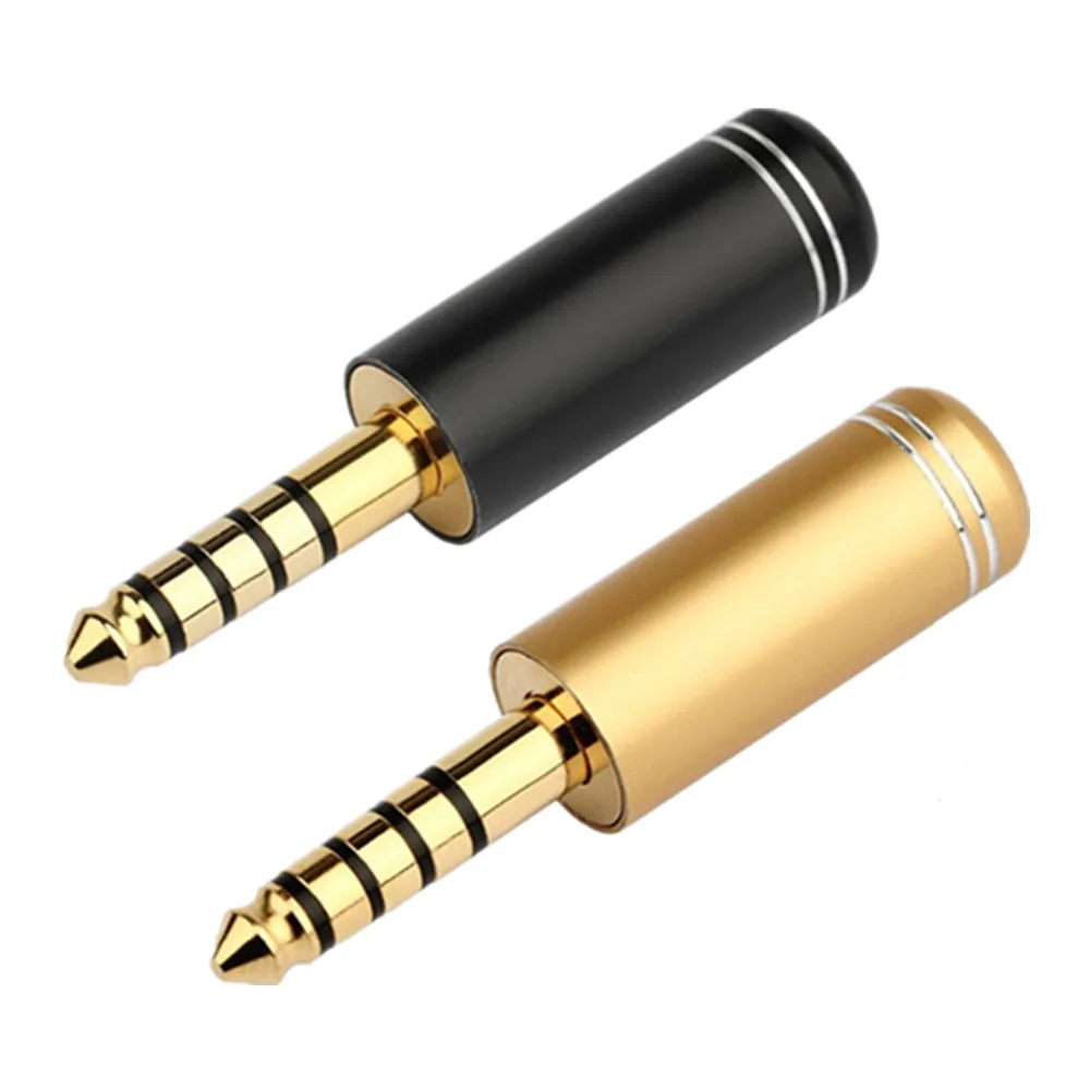

Headphone Jack 4.4mm 5 Poles Connector Gold Plated Copper Audio Adapter For NW-WM1Z/A Hifi Earphone Plug Metal Soldering Wire
