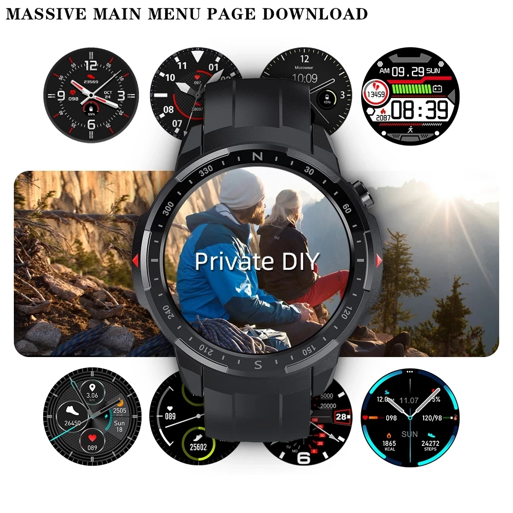GEJIAN 2021 New IP68 Waterproof Smart Watch Men Bluetooth Call for Android ios Phone Heart Rate Fitness Watch Smart Watch Mens