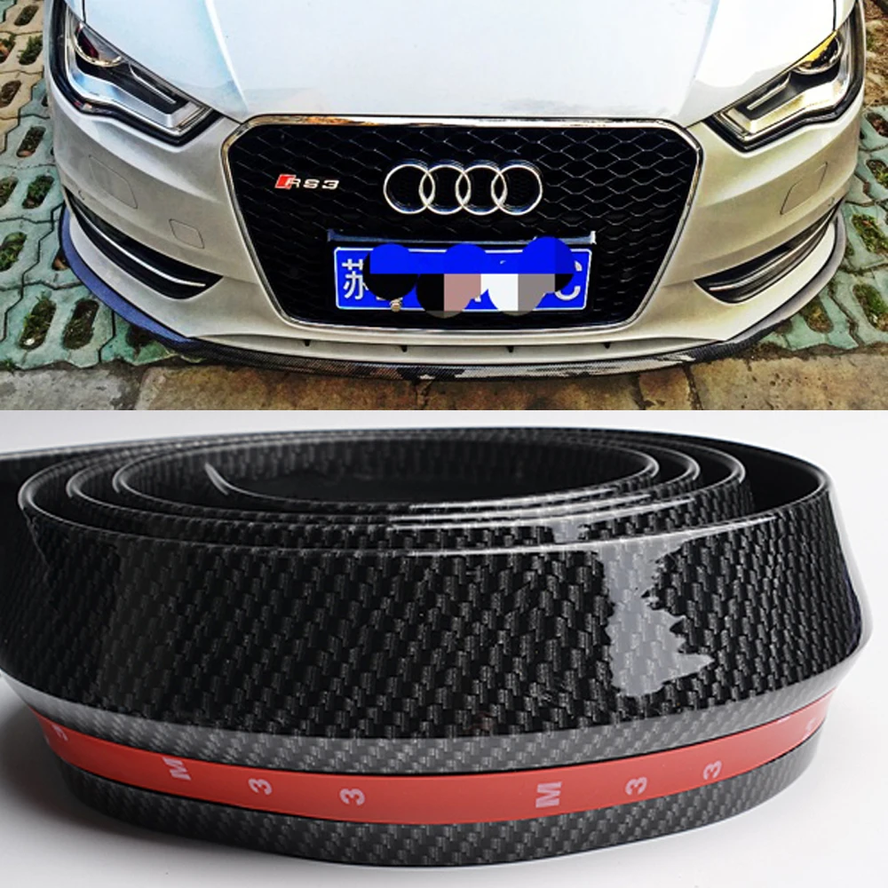 Универсальный передний бампер губа задний боковые юбки для Audi BMW VW Benz|side led|skirt
