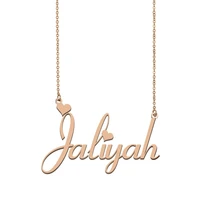 jaliyah name necklace custom name necklace for women girls best friends birthday wedding christmas mother days gift