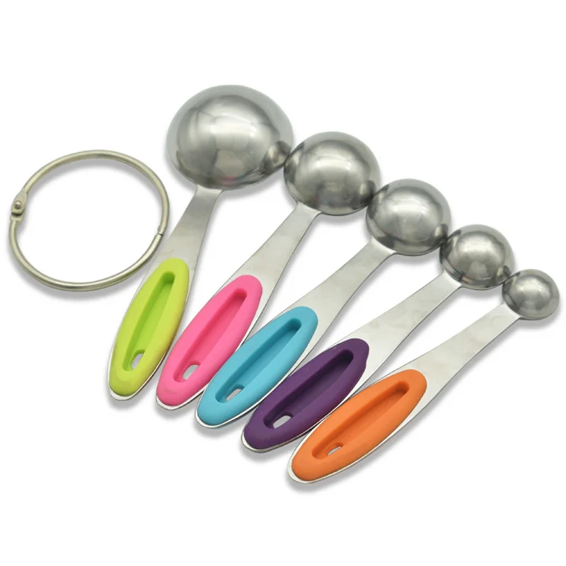 5 шт./компл. мерная ложка из нержавеющей стали для порошка и специй | Дом сад