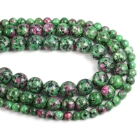 natural stone beads epidote zoisite 4681012mm round ball loose beads diy elegant necklace bracelet jewelry making