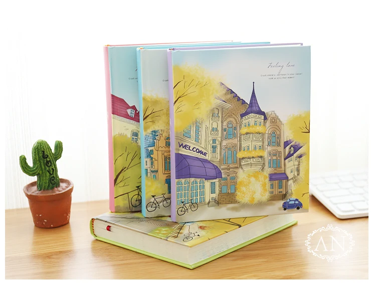 Милый корейский цветной блокнот для письма студентов толстая книга