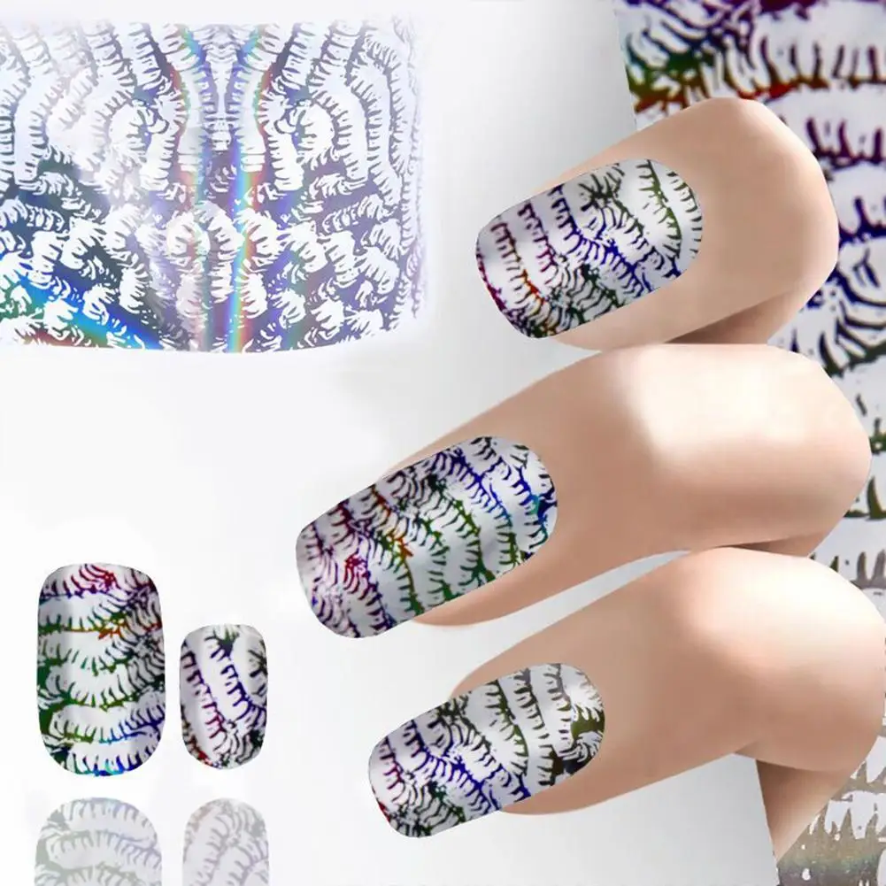 1 шт блестящая Фольга для ногтей переводная наклейка лазерная бумага дизайна