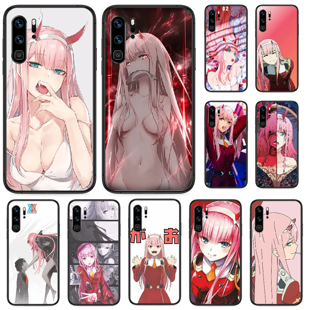 Чехол для телефона Darling in the FranXX Huawei P 9 Smart 10 20 30 40 8 Lite Mini Z 2019 Pro черный бампер