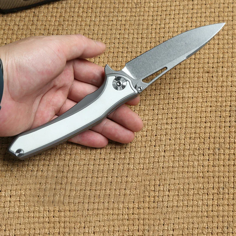 MAXACE янтарно k складной нож K110 лезвие мяч титановый подшипник Ручка Кемпинг Охота