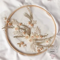 1 pc color three dimensional embroidery lace flowers handmade diy material accessories lace fabric patch