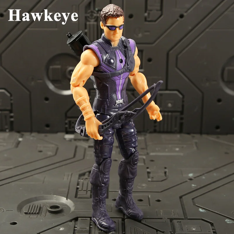 18 см Hawkeye Экшн фигурки Marvel Супергерои Мститель Человек-паук Тор Капитан Америка кукла Железный человек Дети Рождественские подарки игрушки