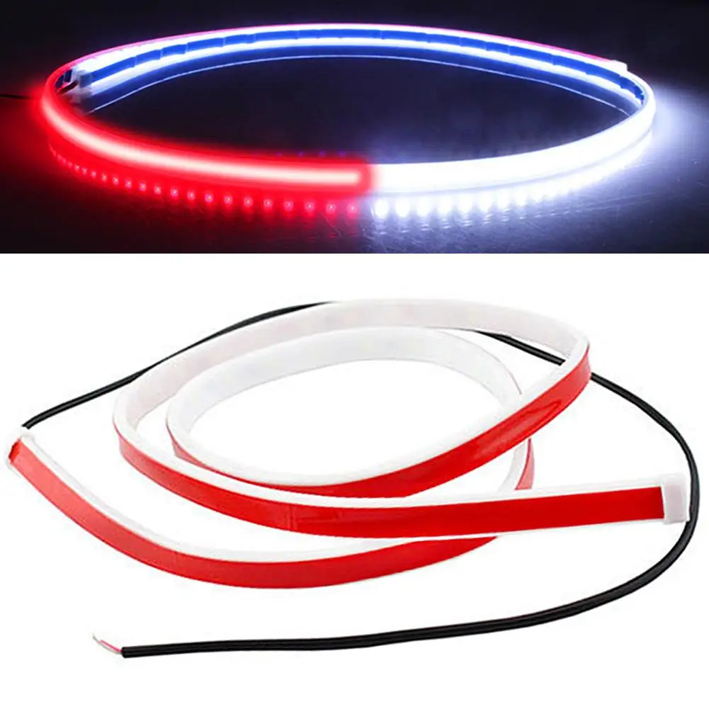 

DC 12V Car Door Opening LED5050/2835SMD Rear End Warning Lights Welcome Decor Lamp Auto Safety Part White Red Auto Parts