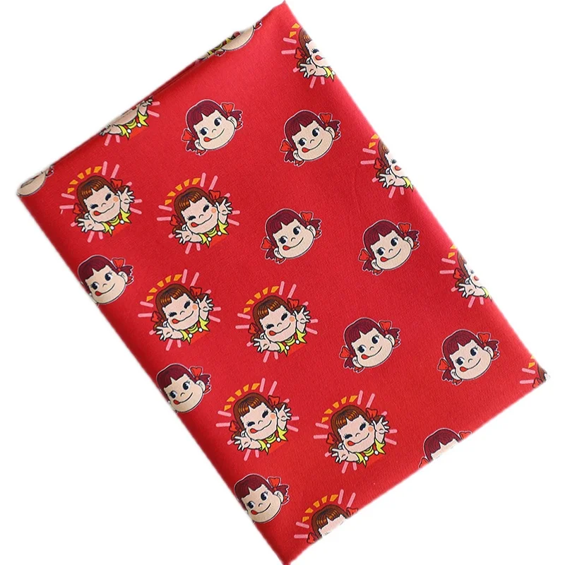 Мультяшная одежда хлопковое платье аниме маленькая ткань с цветочным принтом