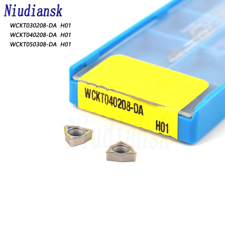

WCKT030208 WCKT040208 WCKT050308 DA H01 Aluminum cutter Cutting tools for cnc lathe milling insert AL +TIN Lathe use tool