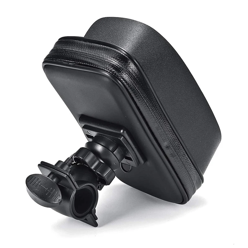 waterproof bicycle motorcycle mobile phone bag holder cycling rearview handlebar case phone support gps mount for iphone 8 xs 11 free global shipping