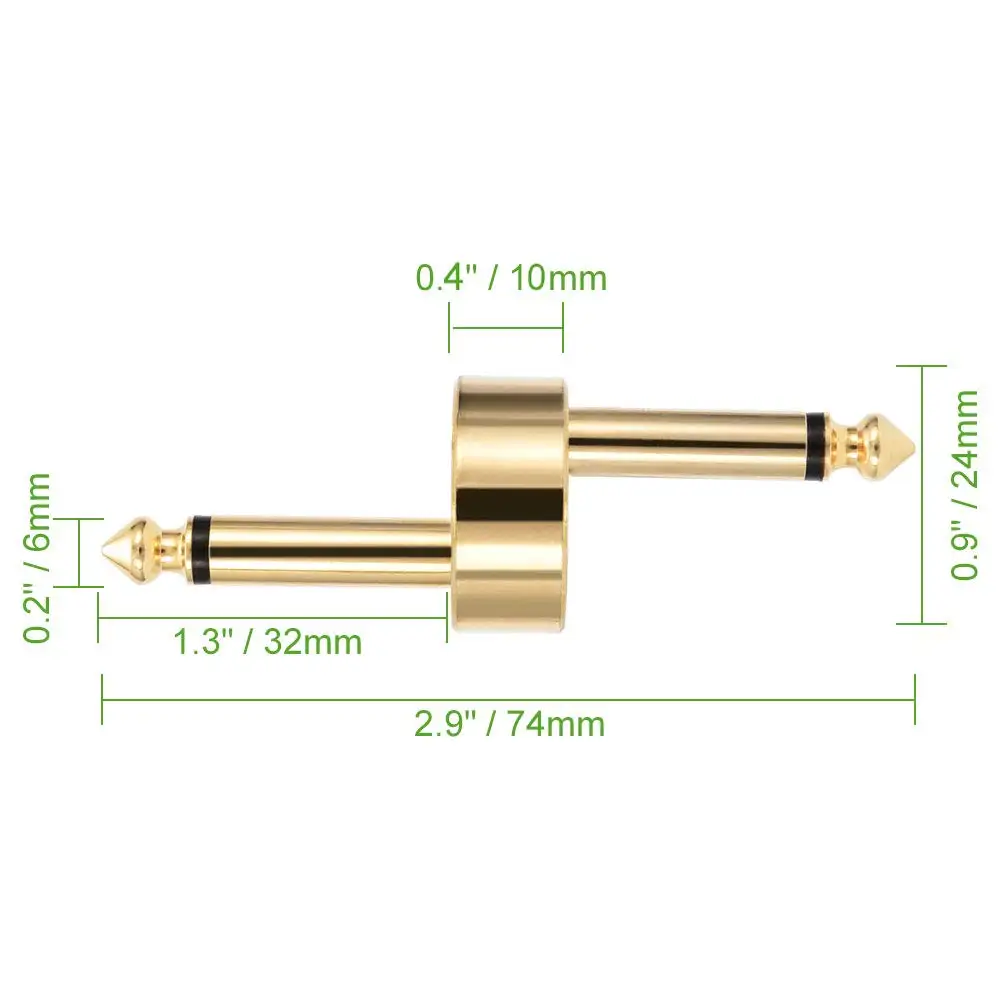 4 шт. гитары Эффект разъем для педалей адаптер прямые Z Тип аудио муфта