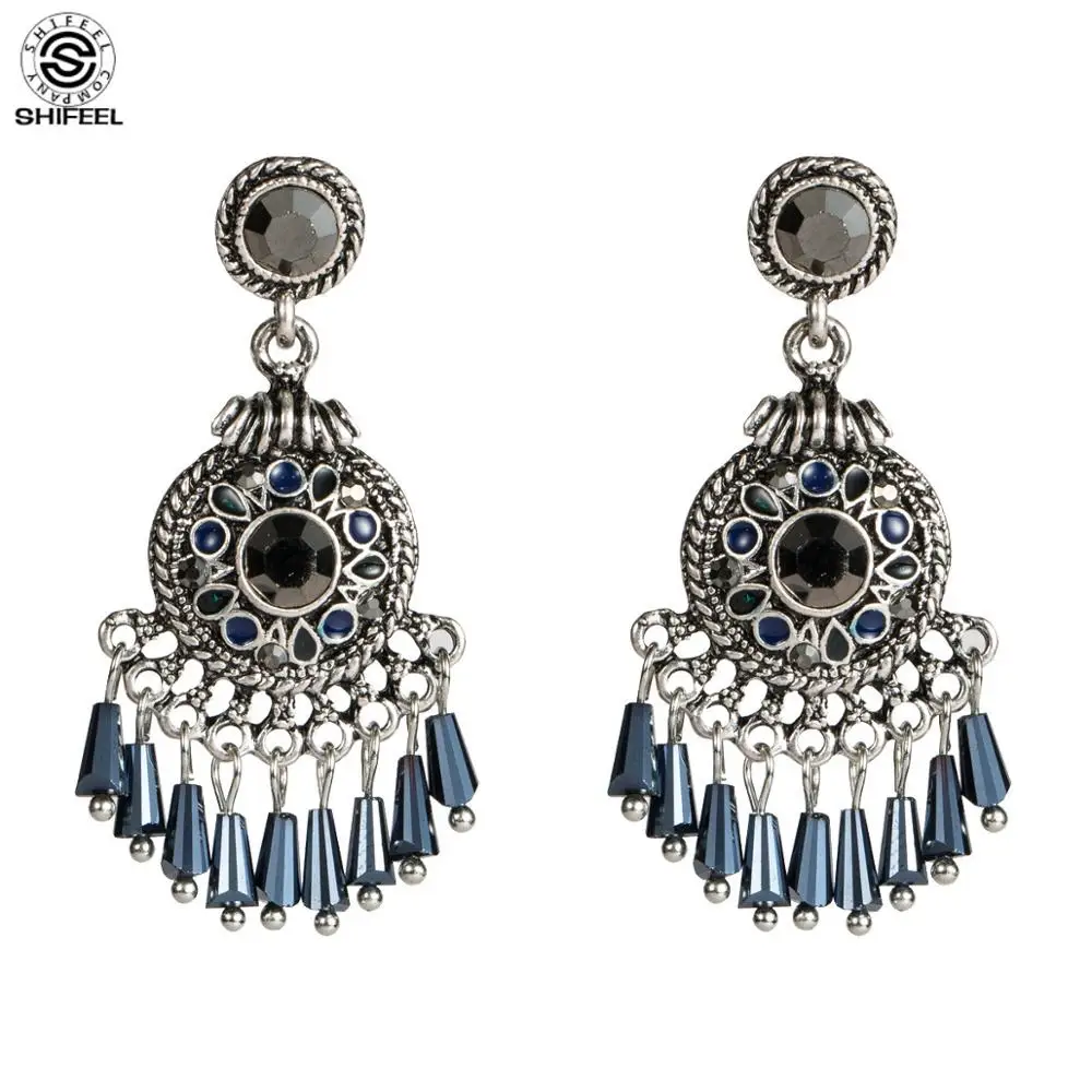 Женские Висячие серьги подвески SHIFEEL в богемном стиле дворцовом Ловца снов с