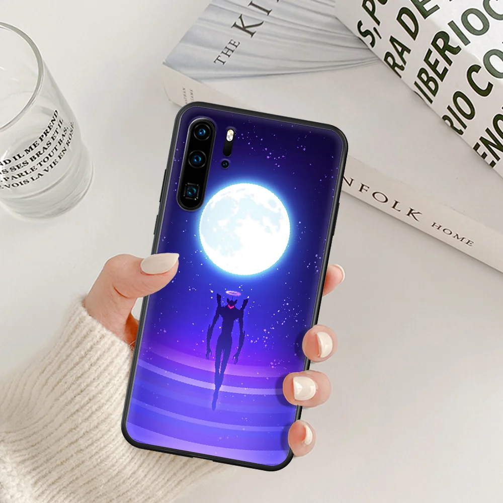 

Neon Genesis Evangelions Phone Case For Huawei P Mate Smart 10 20 30 40 Lite Z 2019 Pro black Hoesjes Fashion Coque 3D Bumper