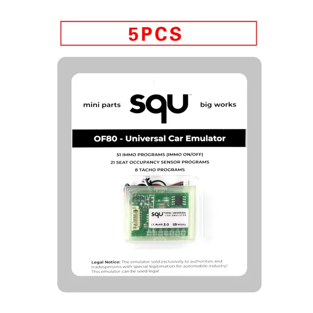 

5-10 шт. SQU OF68 OF80 Универсальный автомобильный эмулятор SQU OF 68, поддержка IMMO/датчик присутствия сиденья/тахопрограмм высокого качества