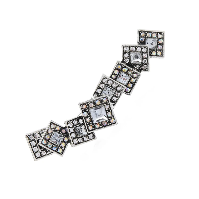 Женская Брошь в стиле панк Wuli &amp baby брошь виде большой буквы стразы 2 цвета