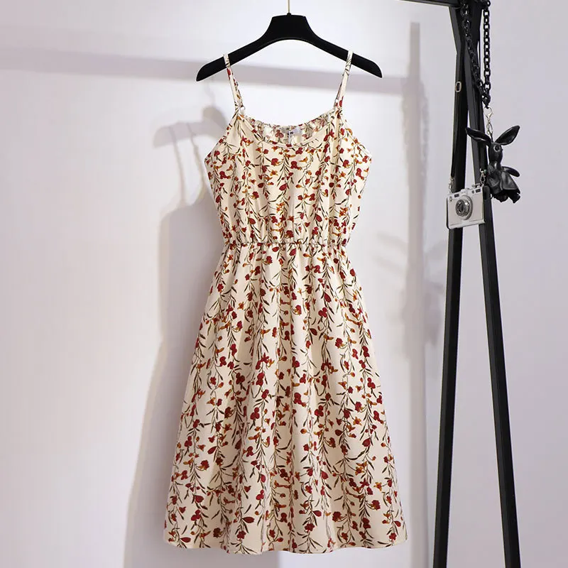 

2020 Promotion Dress Ukraine Maxi Dress Size Transfortegy Oversized Summer New Floral Fit And Flare Spaghetti Strap Sleeveless