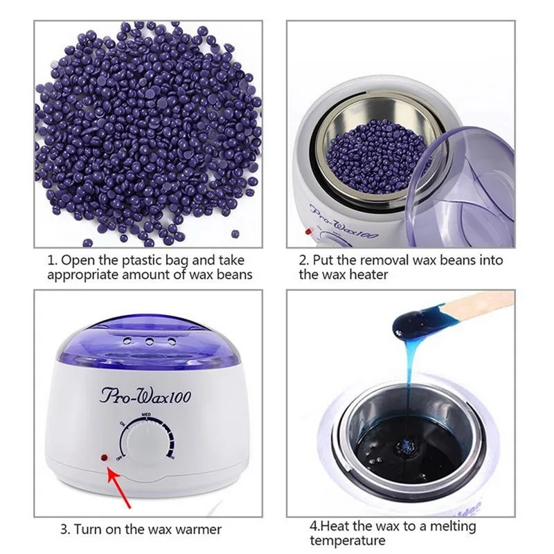 Manooby Профессиональный нагреватель воска ручной Эпилятор ноги парафин воск