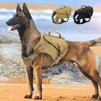 military tactical dog harness vest dog training hunting molle vest for german shepherd vest for medium large dogs adjustable