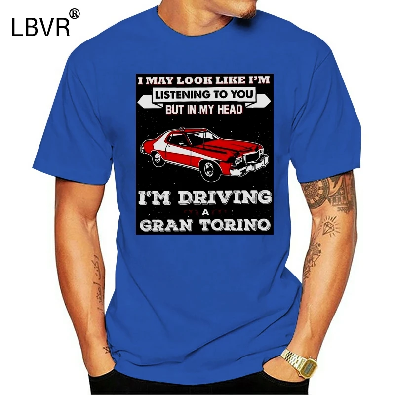 Мужская футболка с принтом I May Look Like Gran Torino Starsky And Hutch 100% хлопок женская | Женская