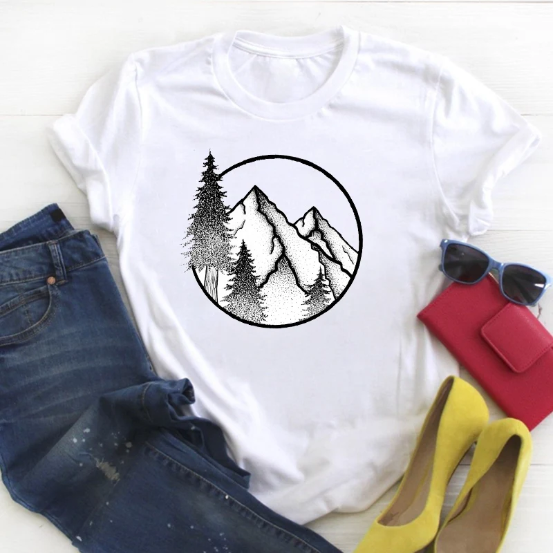 

Women Moon Star Printing Fashion Print Short Sleeve Ladies Summer T Tee Female Top Shirt Clothes Tshirt Womens Graphic T-shirt