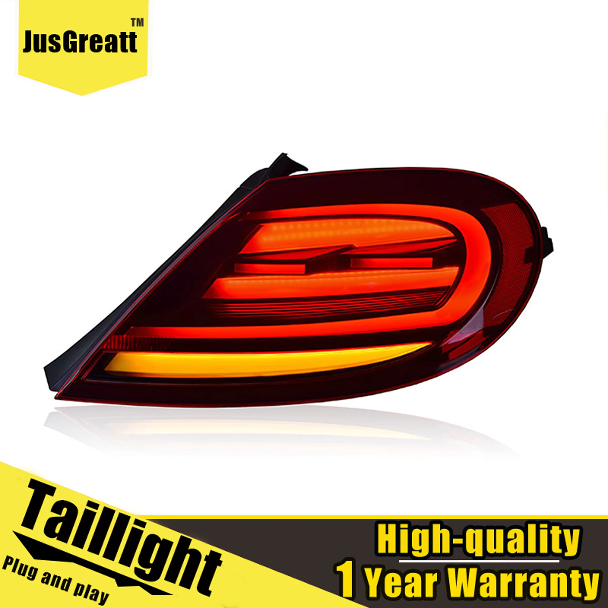 

2pcs Car Styling for VW Beetle 2012-2019 tail lights assembly All LED Rear Lamp+ dynamic turn signal +reverse light