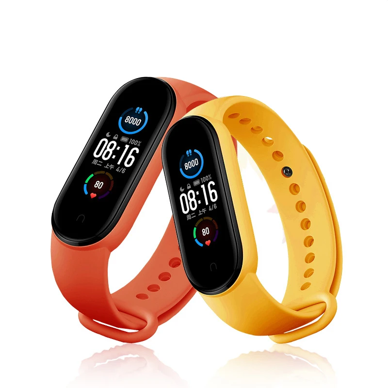 Silicone Strap For Xiaomi Mi Band 6 4 5 3  Sports Wristband SmartWatch Bracelet Mi band 6 5 band 3 Replace strap For Mi band 4